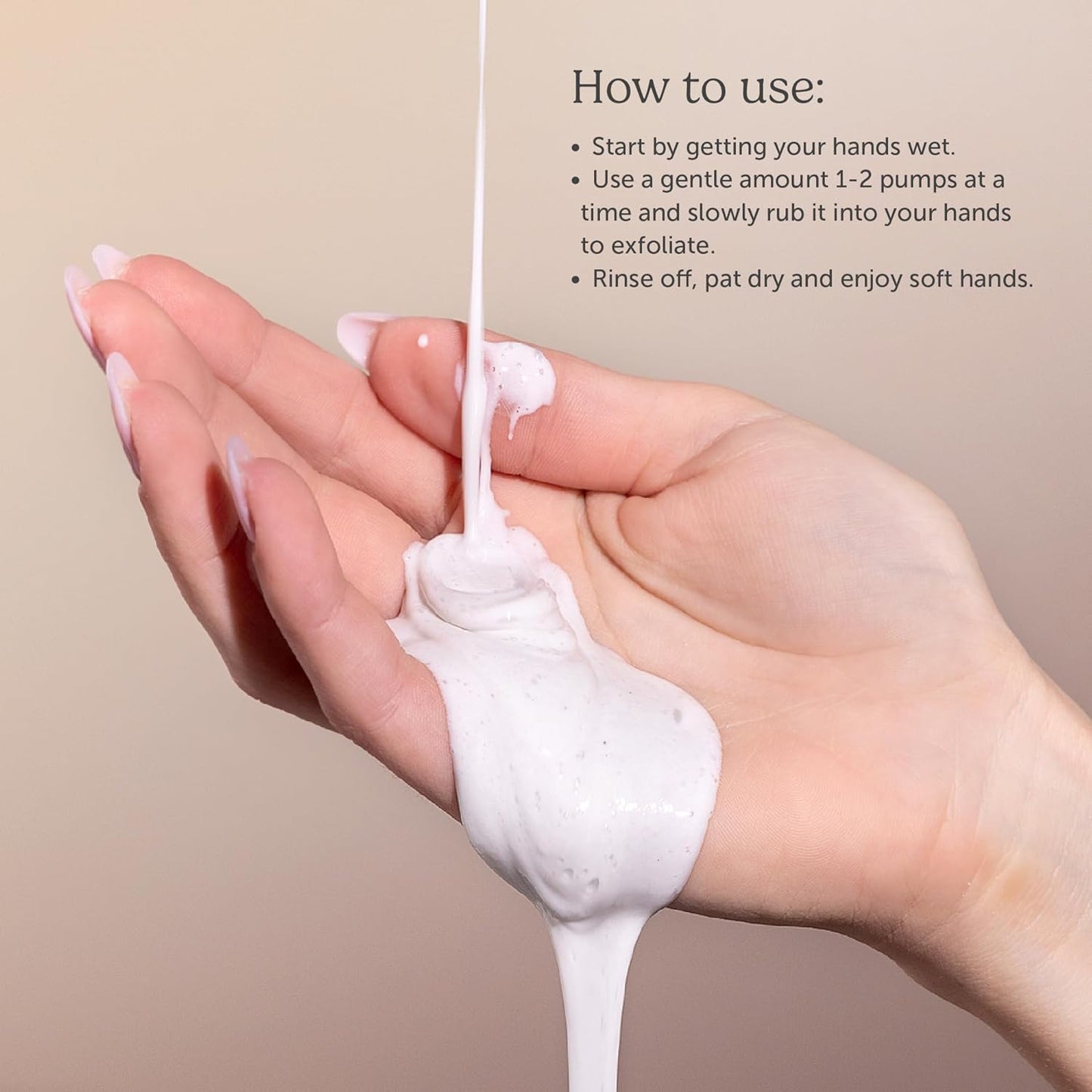 Nectar Life Exfoliating & Moisturizing Hand Wash 3-Pack, Volcanic Pumice for Hand Scrub, Shea Butter Softens Hands, Clean Vegan Ingredients, Fruit Smoothie Scent