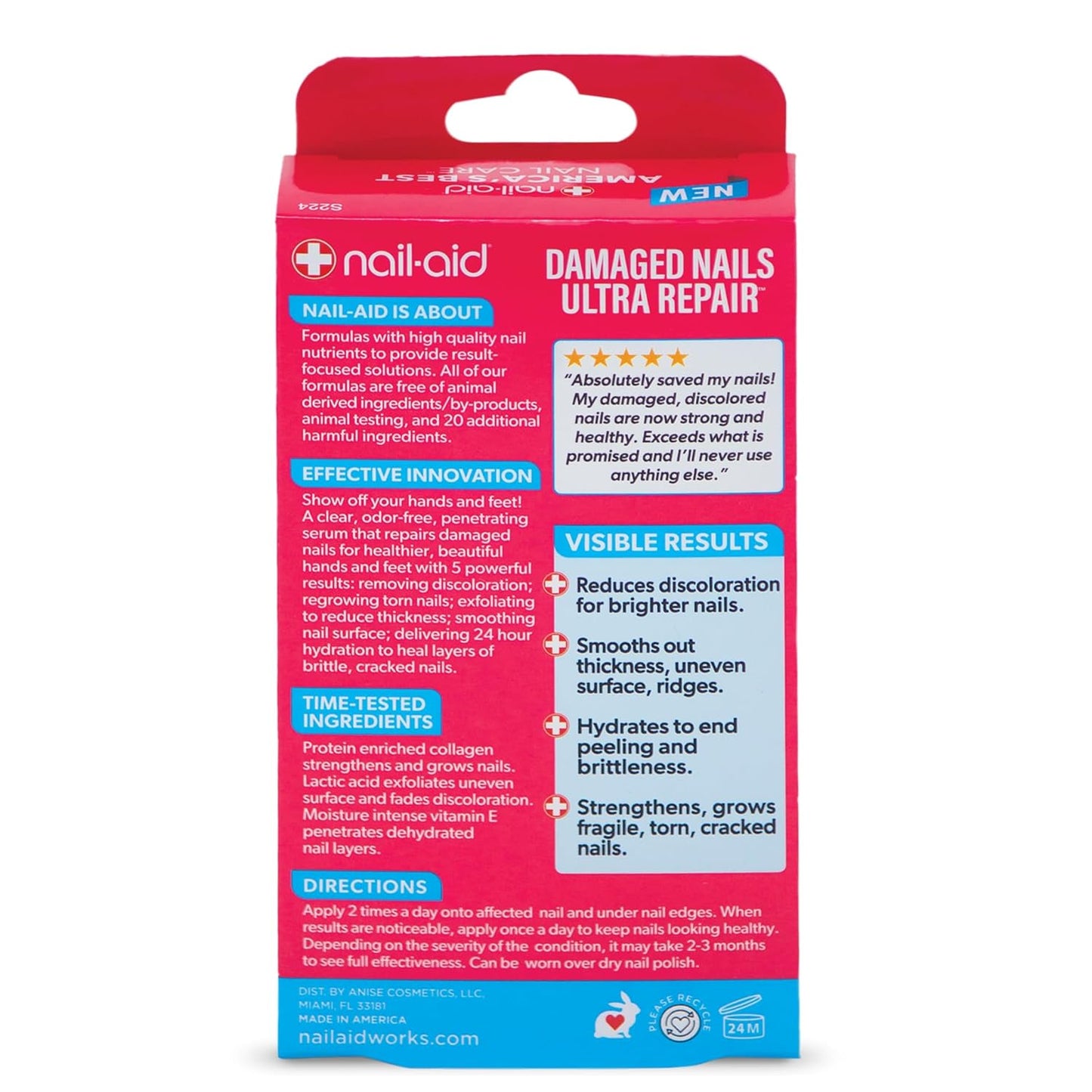 Nail-Aid - 5-in-1 Damaged Nails Multi-Repair for Fingernails or Toenails