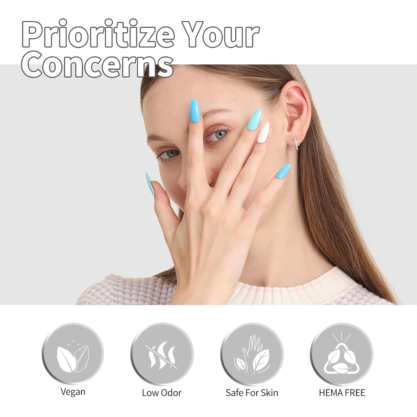 CANNI Top Coat Gel Nail Polish, High Gloss Soak Off U V Gel Nail Top Coat For French Nail Manicure Salon DIY