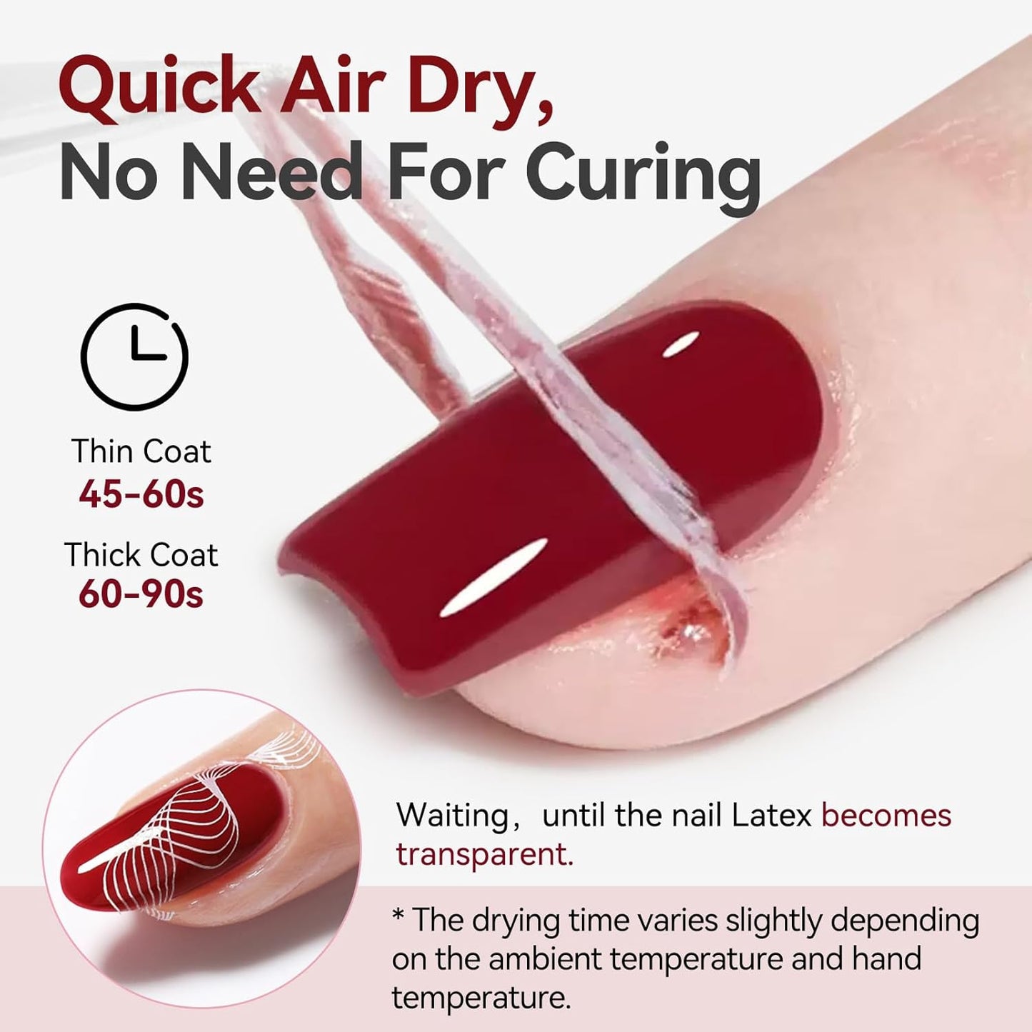 Born Pretty Liquid Latex for Nails,15ml Peel off Cuticle Guard for Nail Polish Air-Dry Liquid Latex Barrier Protector Nails Art Design