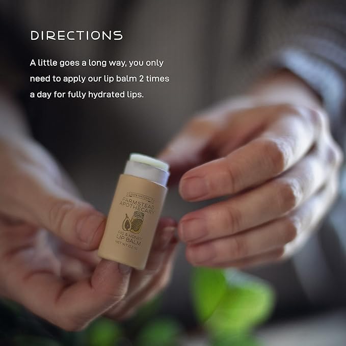 Farmstead Apothecary Lip Balm (Boysenberry & Fig, 2 Pack- Boysenberry Vanilla & Fig Honey)