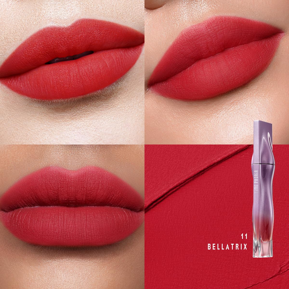 NEBULA VELVET LIP CREAM-Long Lasting Lip Stain, Waterproof and Transfer Proof Lip Tint, Matte Finish Lipstick, Smooth Out Lip Lines, Lightweight Lip Cream, High Coverage (11 BELLATRIX)