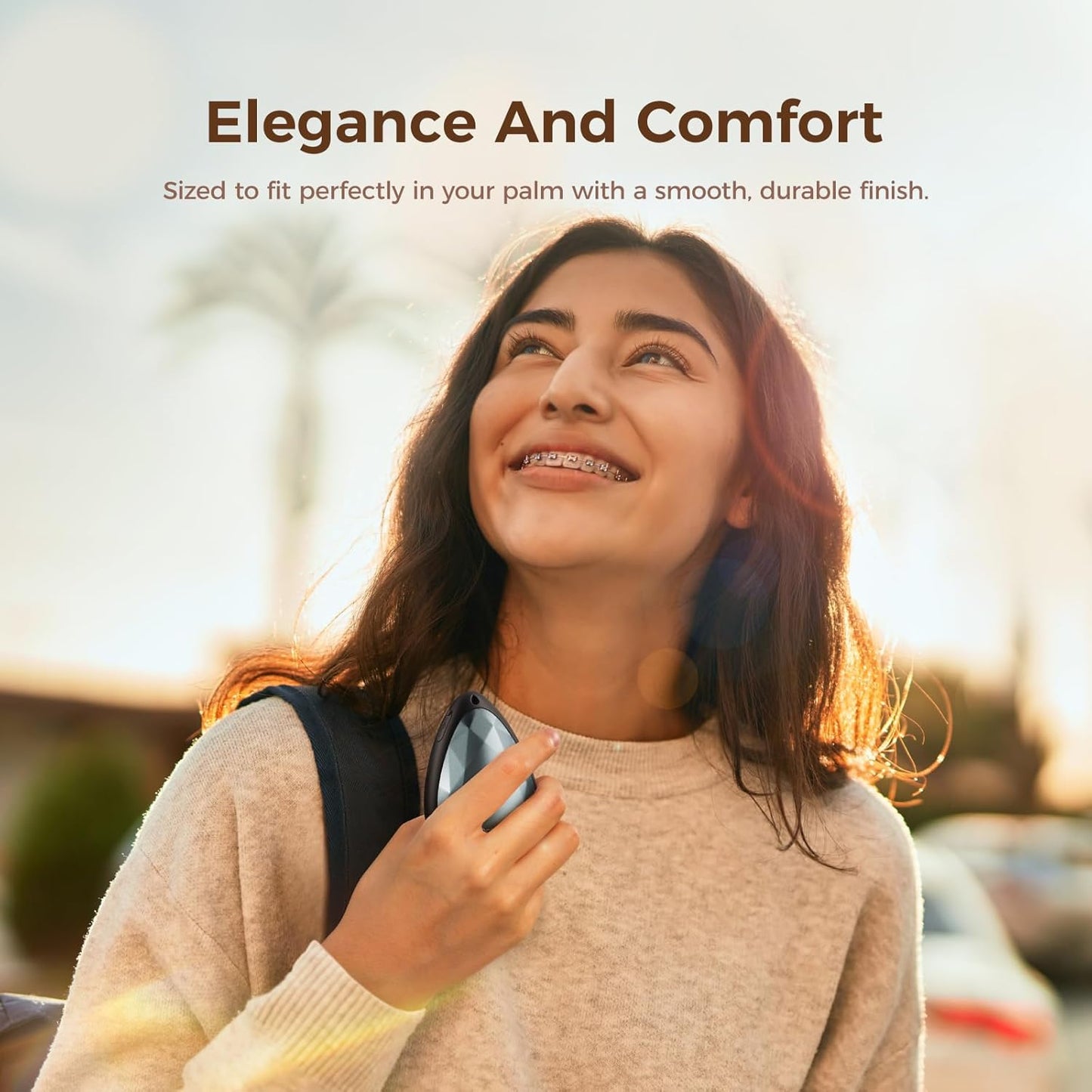 OCOOPA Women Rechargeable Hand Warmers 2 Pack, Portable, Stylish, Diamond-Shape Magnetic Electric Handwarmer, Reusable Pocket Heater, 2025 Tech Gifts for Christmas, Raynaud, Hiking, Camping, UT4 Rare