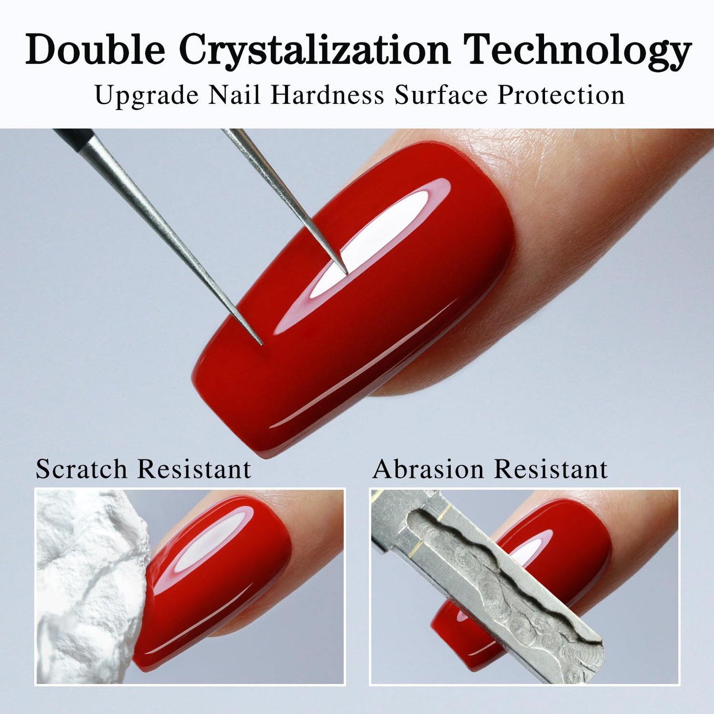 Double Rhythm 2 Pcs 15ML No Wipe Gel Top Coat and Base Coat Set Clear Glossy Gel Polish Kit Soak Off LED (Top Coat and Matte Coat)