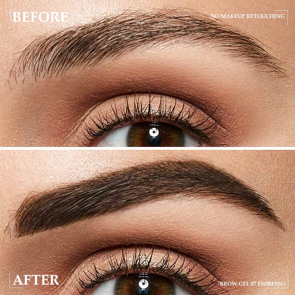 Tinted Thickening Brow Mascara,Brow Fast Sculpt,Waterproof, Transfer-proof, Brush to Fill in Eyebrows and Cover Gray Hairs - Cruelty Free - Light Medium Brown (1pc 07 Espresso)