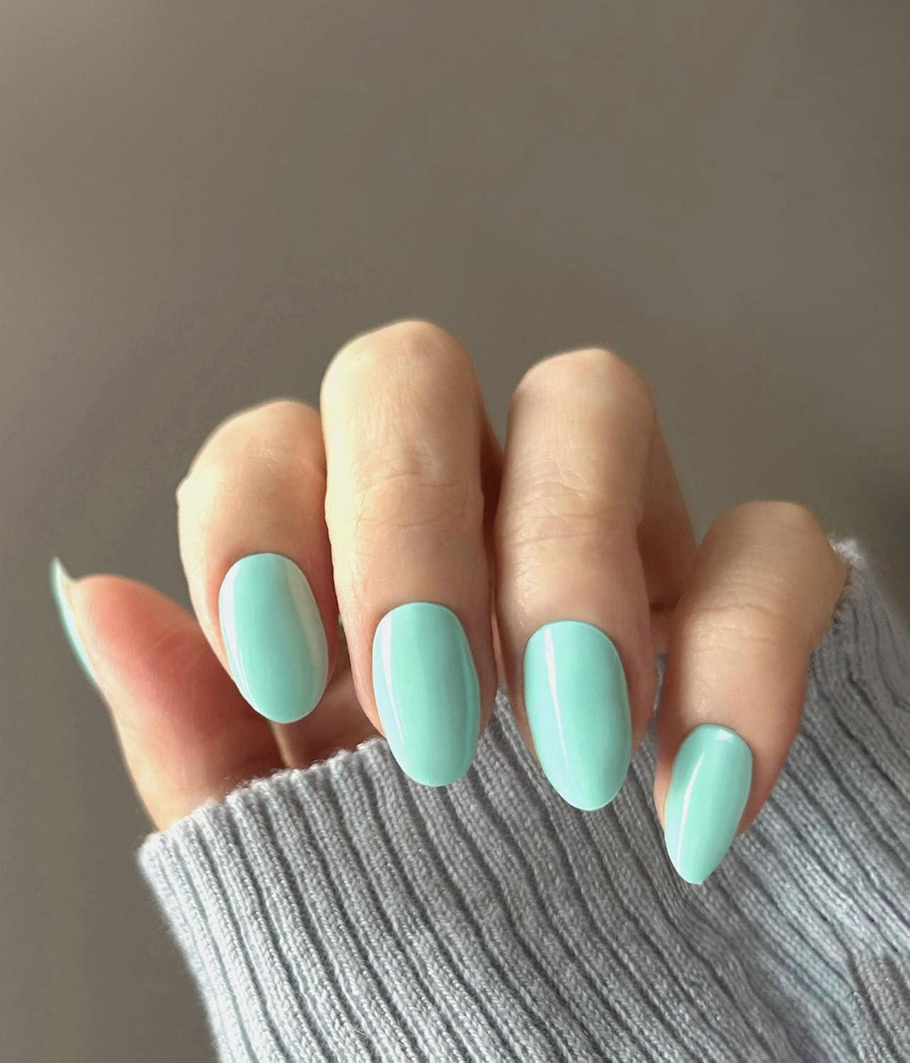 Nail Polish Strips - 22 Pcs Salon Quality Gel Nail Stickers - Long Lasting Wraps (Mint Smoothie Green)