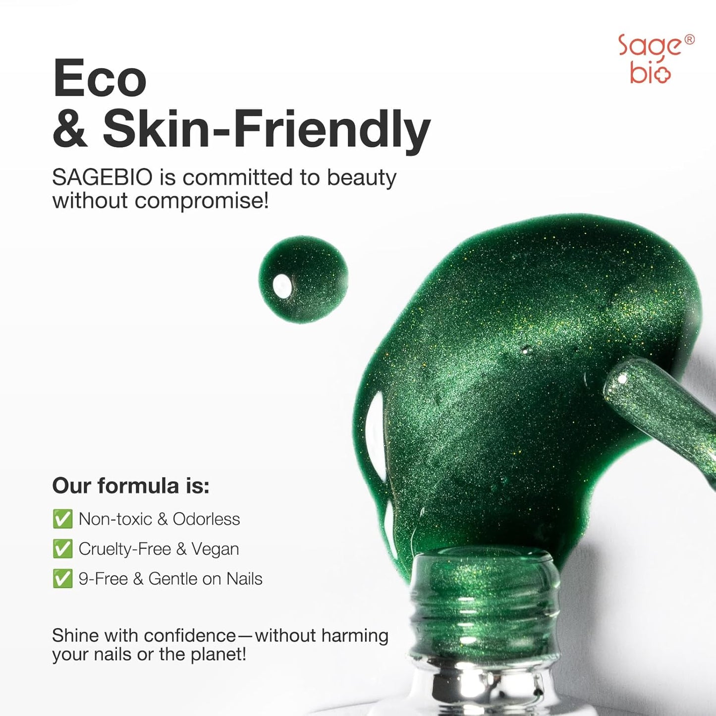 15ml Cat Eye Gel Nail Polish with Magnet Shimmer Glass Bead Effect 16