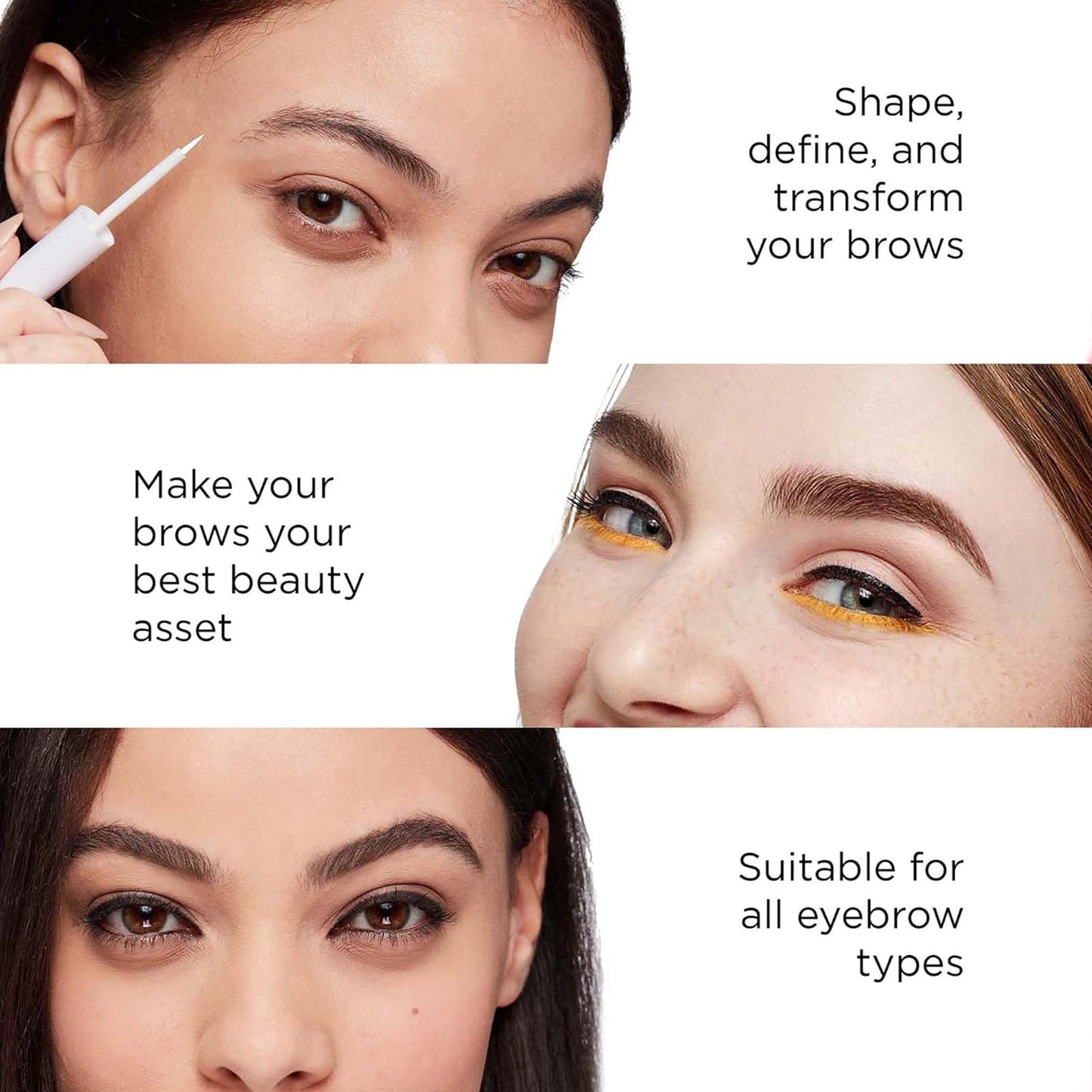 Arches and Halos Angled Bristle Tip Waterproof Brow Pen - Water Based and Smudge Proof Eyebrow Pencil - Extended Wear - Mocha Blonde - 0.051 oz