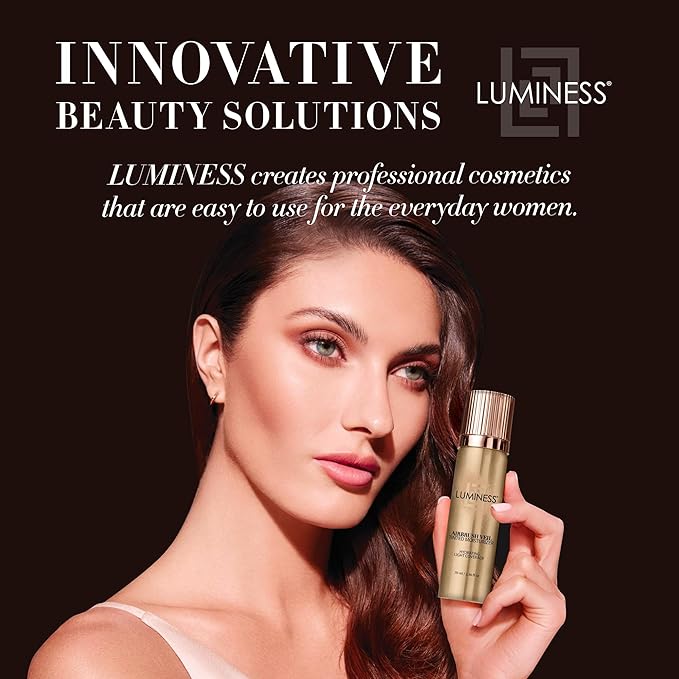 LUMINESS Airbrush Veil Tinted Moisturizer, Warm 070 - Lightweight, Hydrating, & Skin-Plumping Face Moisturizer Spray - Facial Skin Tint with Hyaluronic Acid, Ceramides, Glycerin, & Hydrolyzed Silk