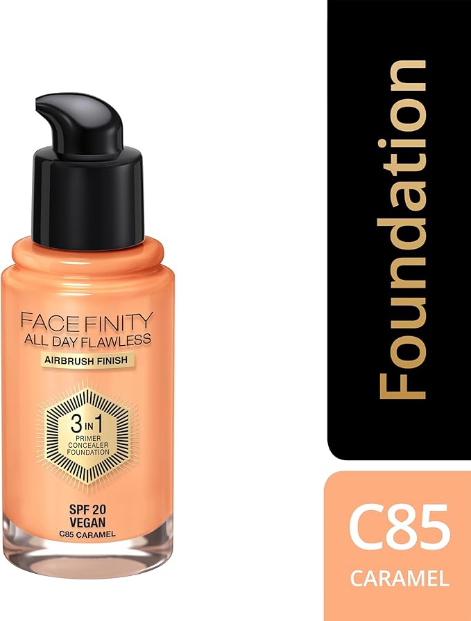 Max Factor Facefinity All Day Flawless 3 In 1 Foundation SPF 20, No. 85 Caramel (81377984)