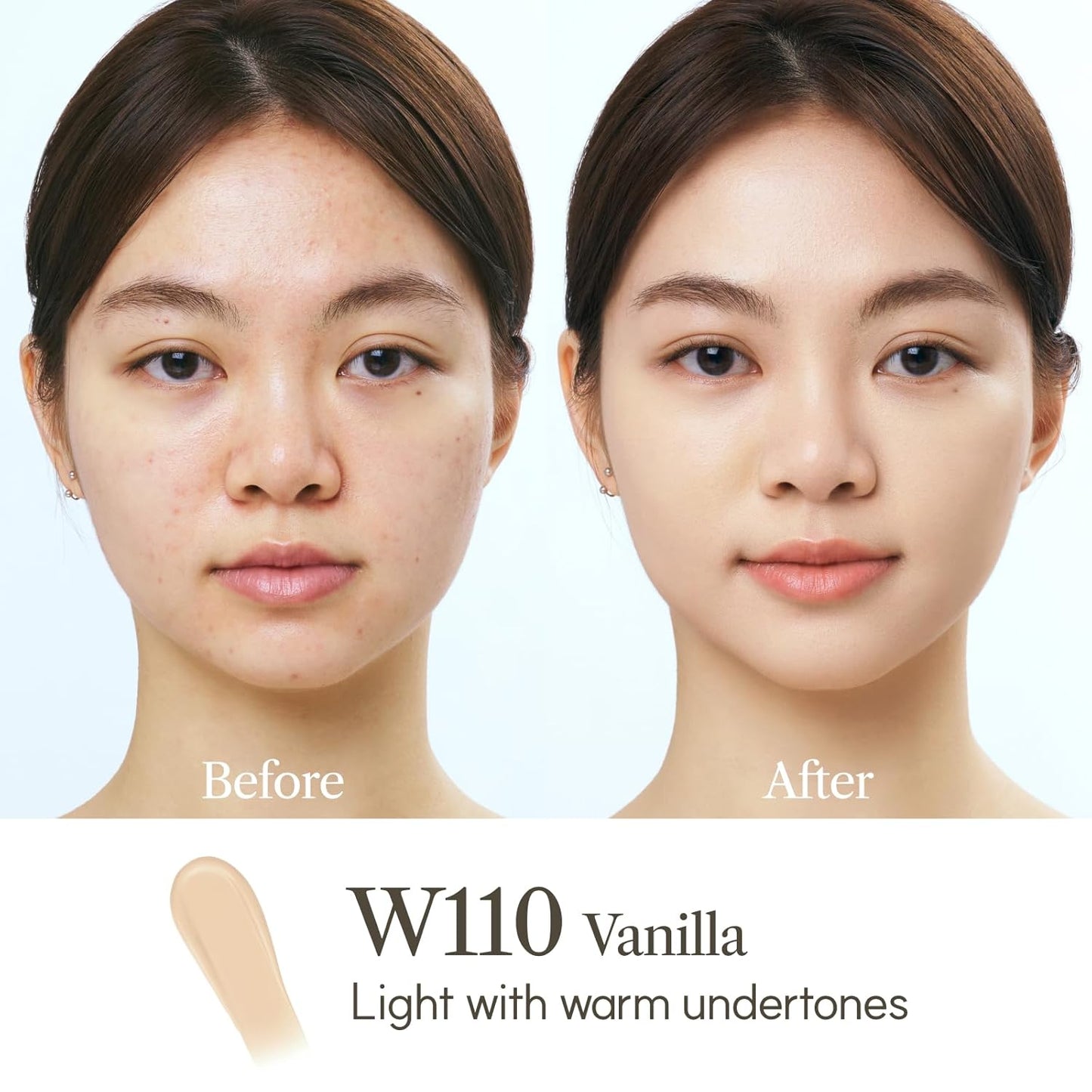 THE FACE SHOP Ink Lasting Liquid Foundation, Full Coverage, 72‑Hour Wear Semi‑Matte Finish, Makeup with Bakuchiol, N120 Marshmallow, 0.84 Fl. Oz.