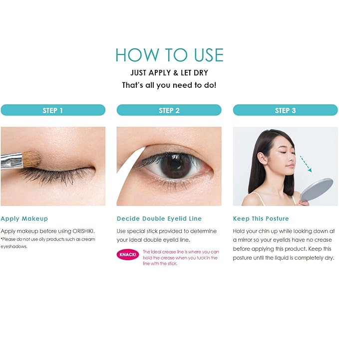 DUP ORISHIKI Eyelid Skin Film, Invisible Eyelid Lifter, Natural Eye Lid Defining Makeup Stick, Double Eyelid Lift for Droopy Eyes, Japanese Instant Natural Eye Makeup, Invisible Film Eyelid Maker