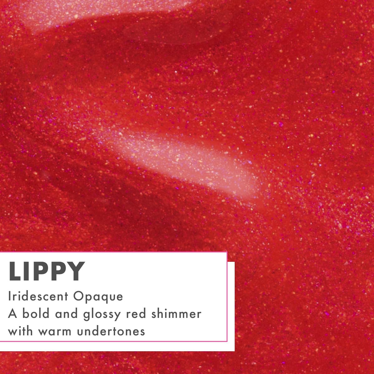 Olive & June Quick Dry Nail Polish | Instant, Fast-Drying, Smudgeproof Color | 15-free, Vegan, Cruelty-Free Formula | Lasts up to 5 Days | Salon-Quality Manicure at Home | Lippy | Shimmering Red