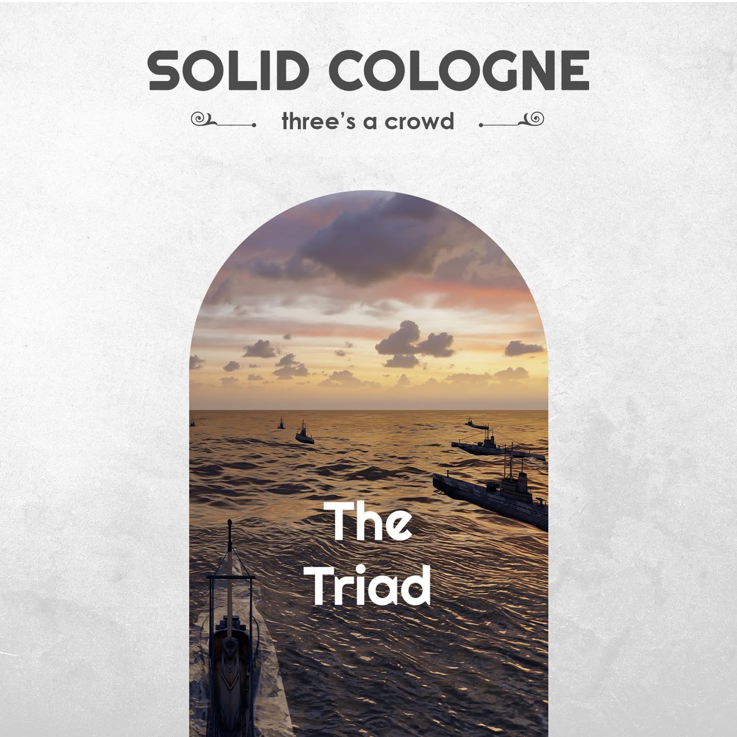Solid Cologne Sample Set - Mens Sample Cologne Pack - Mens fragrance Sampler Set - Mens Travel Size Cologne Sampler Set (The Triad - 3 Pack - 0.75 oz each)