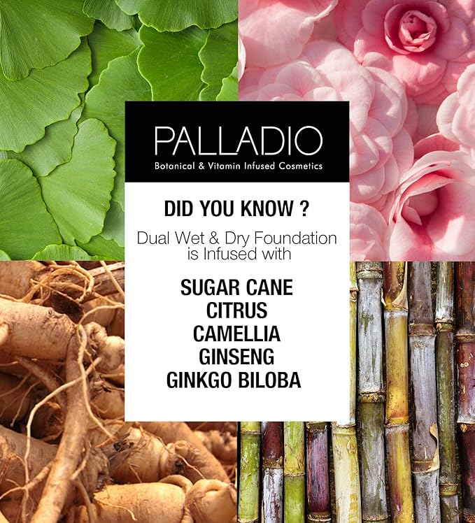 Palladio Dual Wet and Dry Foundation Refill Pan with Sponge, Squalane Infused, Apply Wet for Maximum Coverage or Dry for Light Finishing and Touchup, Minimize Fine Lines, All day Wear (TAWNY)