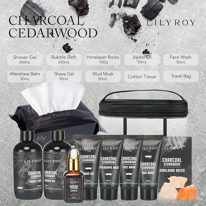 Fathers Day Bath Spa Gift Set Birthday Spa Gift Basket for Men Father's Day Luxury Bath and Body Gift Set for Men for Father 10 Pcs Spa Kit Gifts Set for Christmas Birthday Gift for men