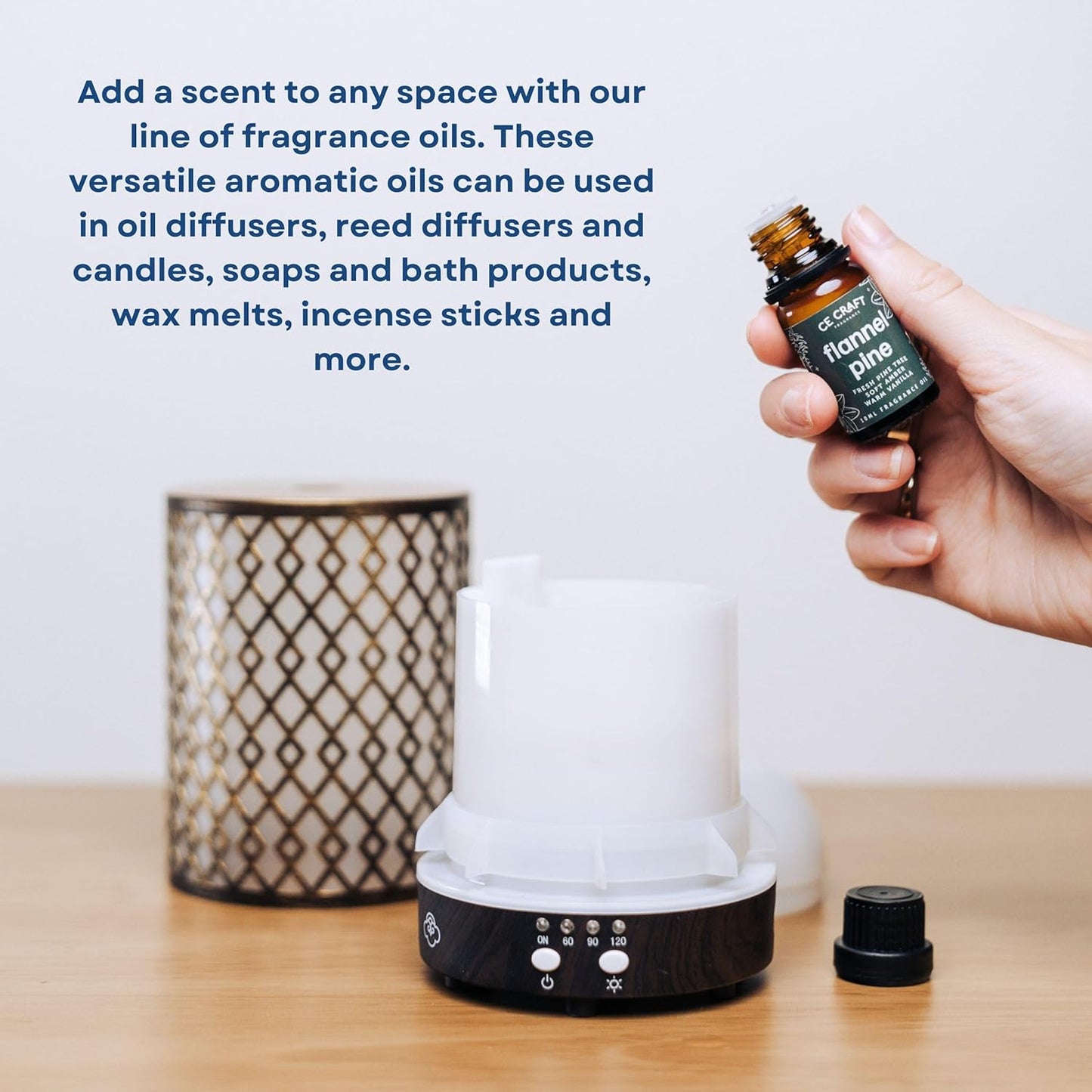 CANDECraftCo Premium Fragrance Oil – Diffuser Oils Fragrances Scented for Home, Candle Soap Making Supplies, Aromatherapy Blends for House (0.34 Fl Oz) (2-Pack, Campfire Marshmallow)