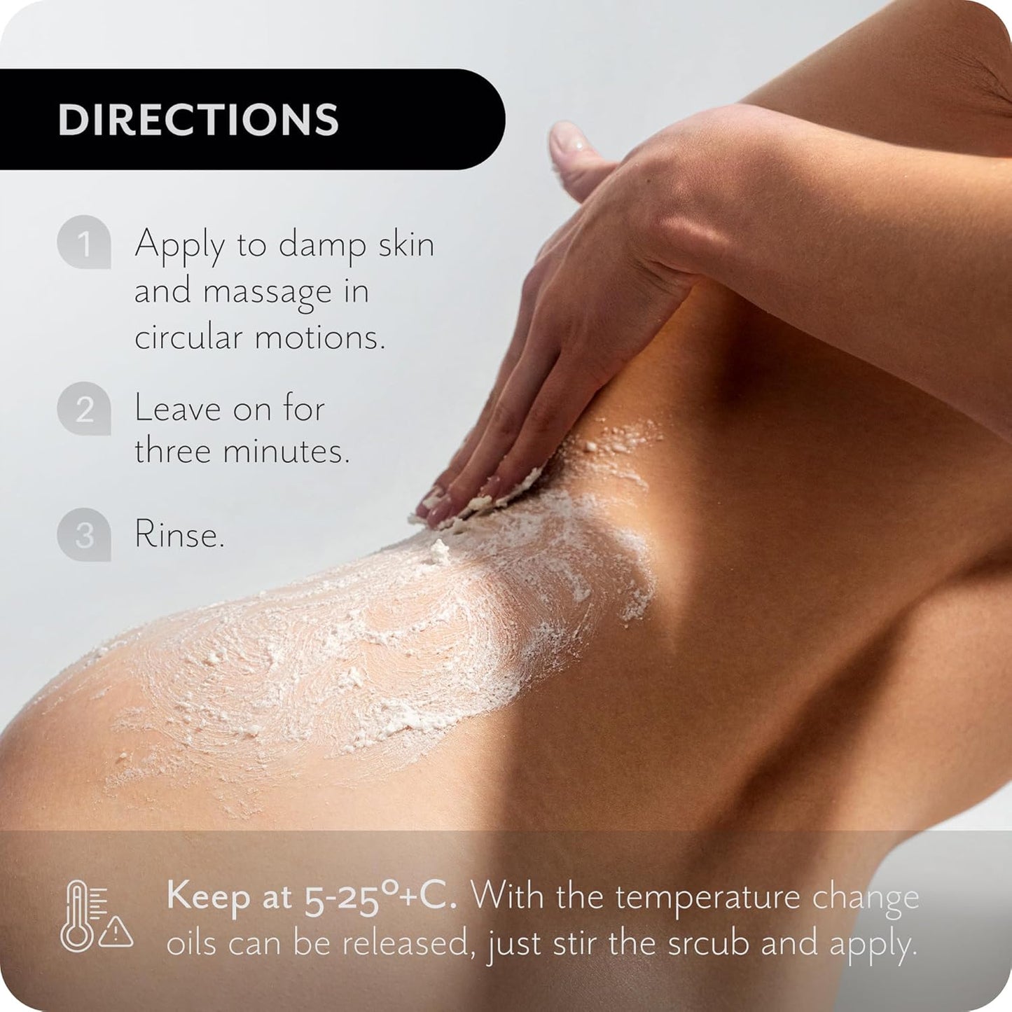 Exfoliating Body Scrub with Sea Salt & Coconut - Nourishing Restores Cleanser Body Balm - Home Spa Care, Vegan, Organic (10.58 Oz, Coconut)