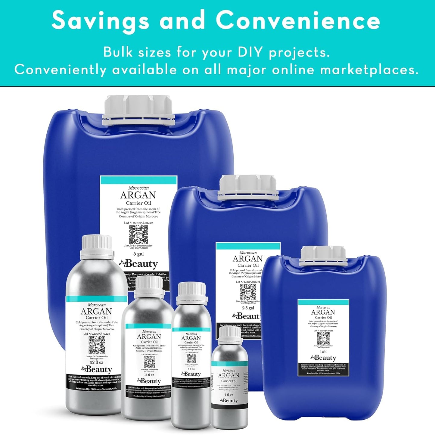 Bulk Argan Oil - 32 Fl Oz Large Size Bottle - Natural, Cold Pressed, 100 Percent Pure Argan Oil for Homemade Hair, Face and Skin Products - Light Aceite de Argan Carrier Oil