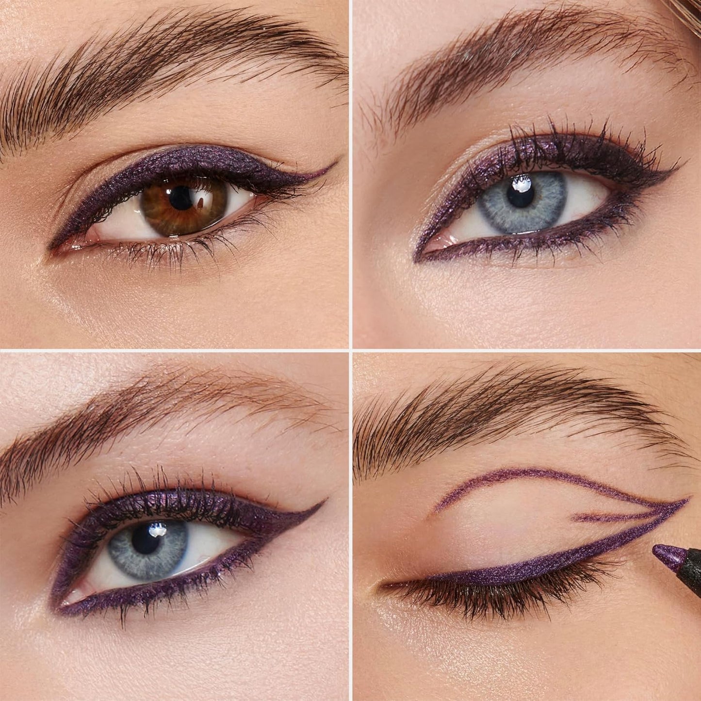 Wonderskin Eyeliner Pencil, 1440 Longwear Deep Purple Eyeliner Pencil - Waterproof, Sharpenable & Smudge Proof