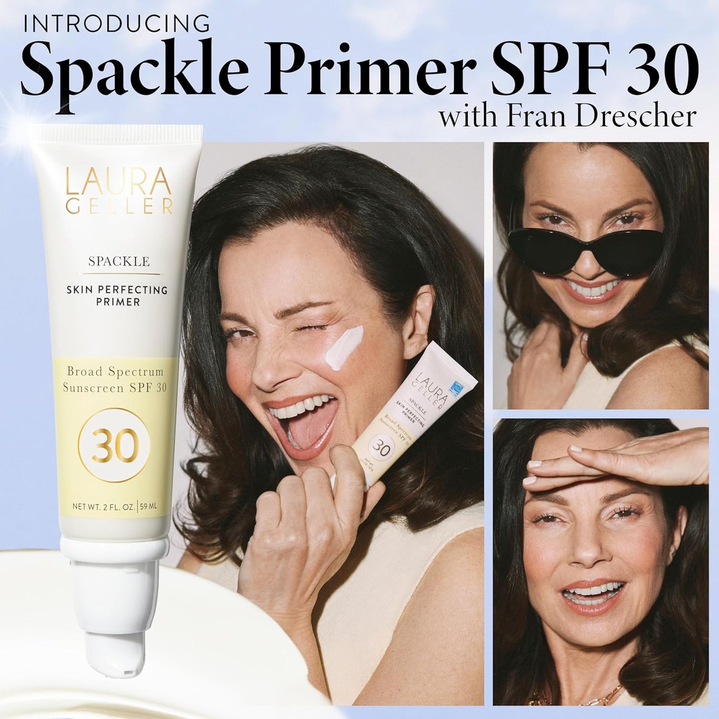 LAURA GELLER NEW YORK Spackle Skin Perfecting Primer Broad Spectrum Sunscreen SPF 30 - Primer for Face Before Makeup with Sun Protection for a Dewy Glow