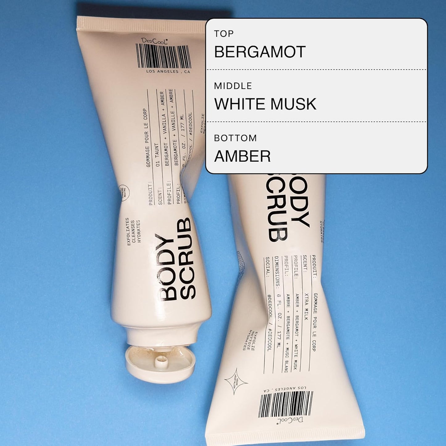 Dedcool Body Scrub Mini 2OZ Xtra Milk – Gentle Exfoliating Formula with Rice Powder, Kakadu Plum & Coconut Oil