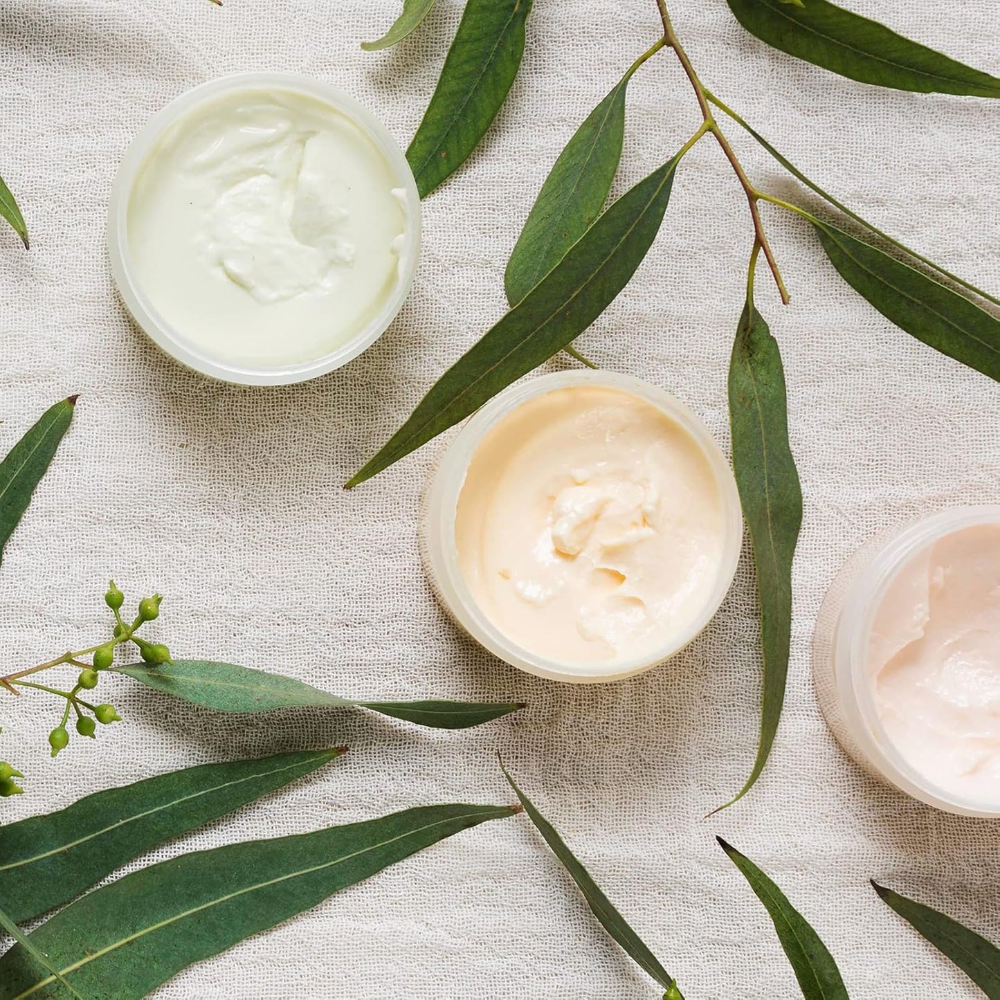 ﻿Eternal Moment 36 Pack 6 OZ Plastic Jars Round Clear Cosmetic Container Jars with White Lids, Perfect for Lotion, Slime，Cream, Ointments, Makeup, Eye Shadow, Samples, Pot, Travel Storage