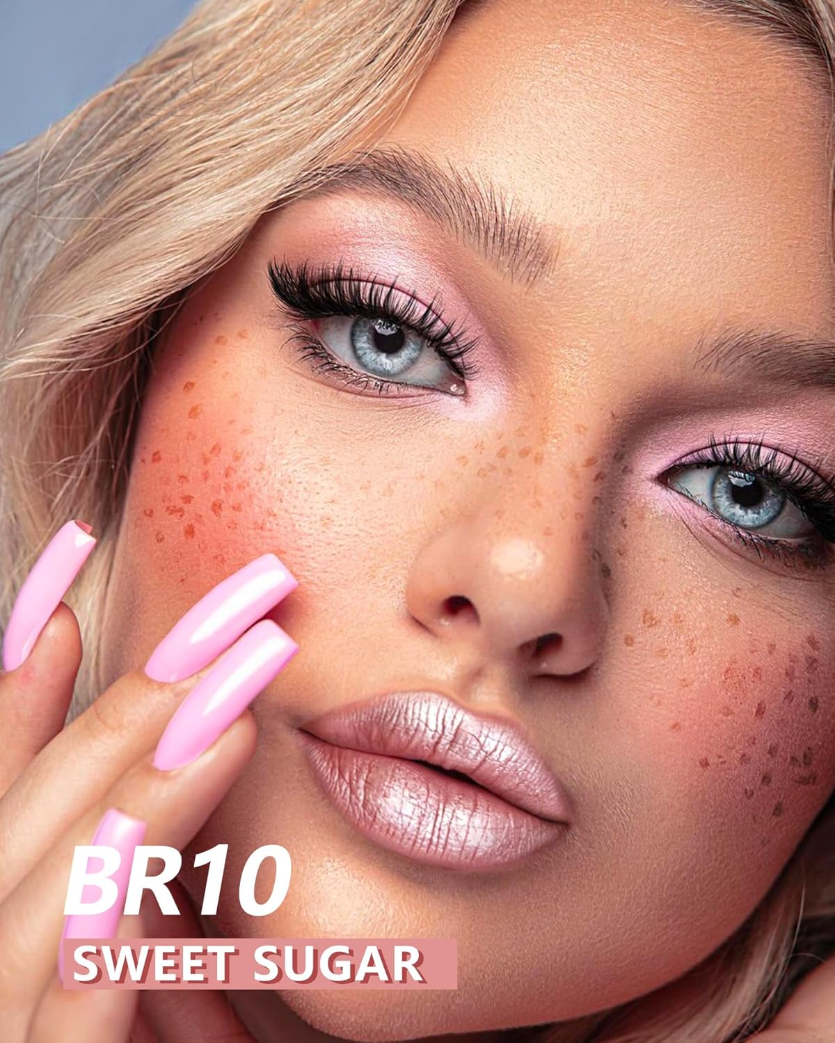 MAKI YIKA 3Pc Metallic Lipstick Long Lasting Nude Pink Red Glitter Lipsticks High Shine Lipstick No Smudge No Transfer Liquid Lip Gloss (Nude/Pink/Red)