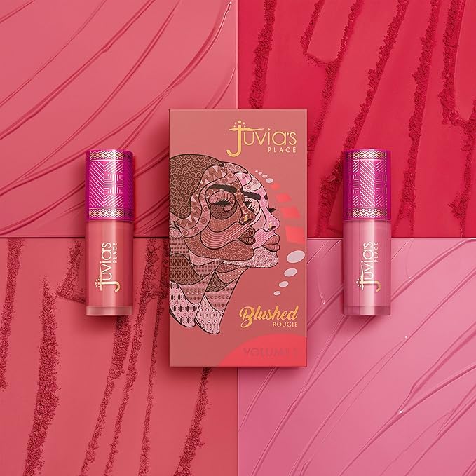 Juvia's Place Blushed Liquid Blush PerkyPoppy - Dewy Tint Cheeks Makeup Glow Pigment Effortless Beauty Long Lasting Cosmetics Soft Creamy Natural Buildable All Skin Color Light Flawless Finish Blend