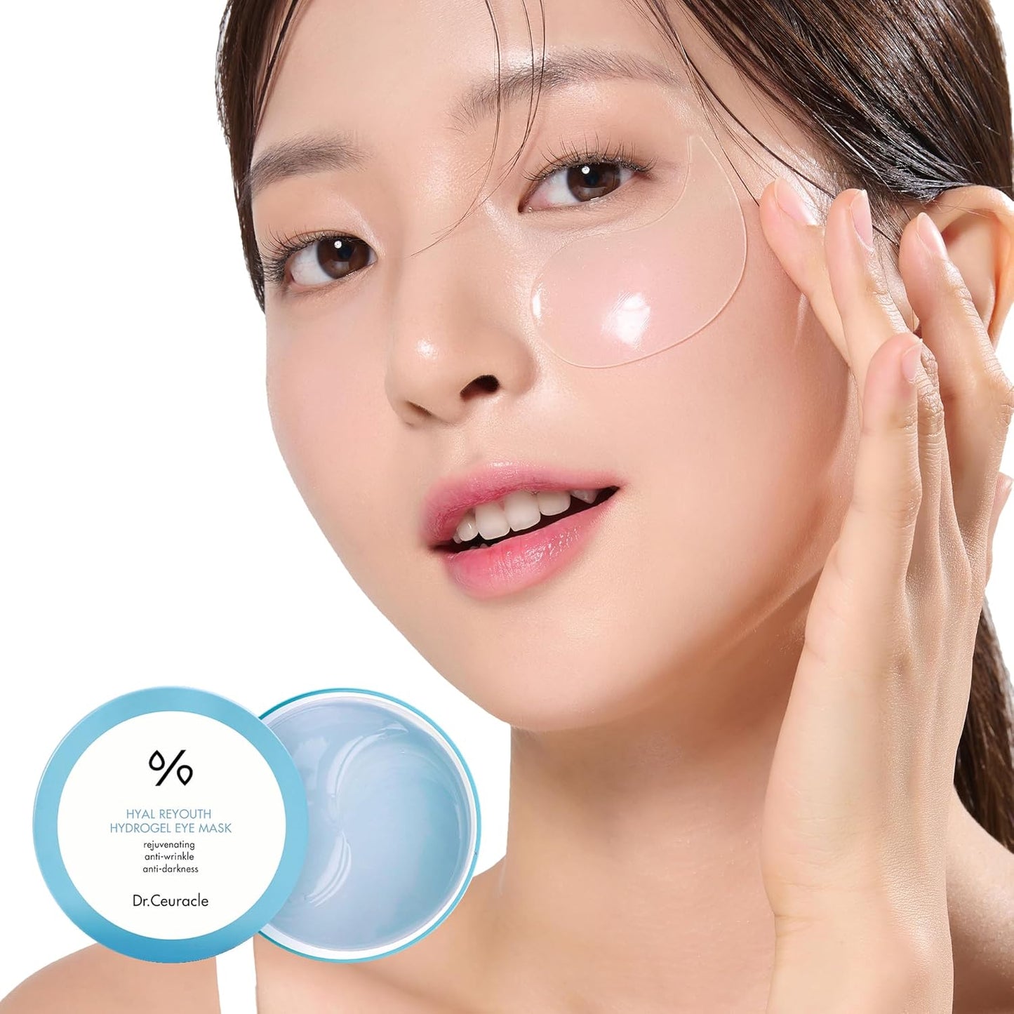 Dr.Ceuracle Hyal Reyouth Hydrogel Eye Mask Patch - Korean Under Eye Patches for Revitalizing, Wrinkle Care, Glowing, Firming Effect (60 Patches)