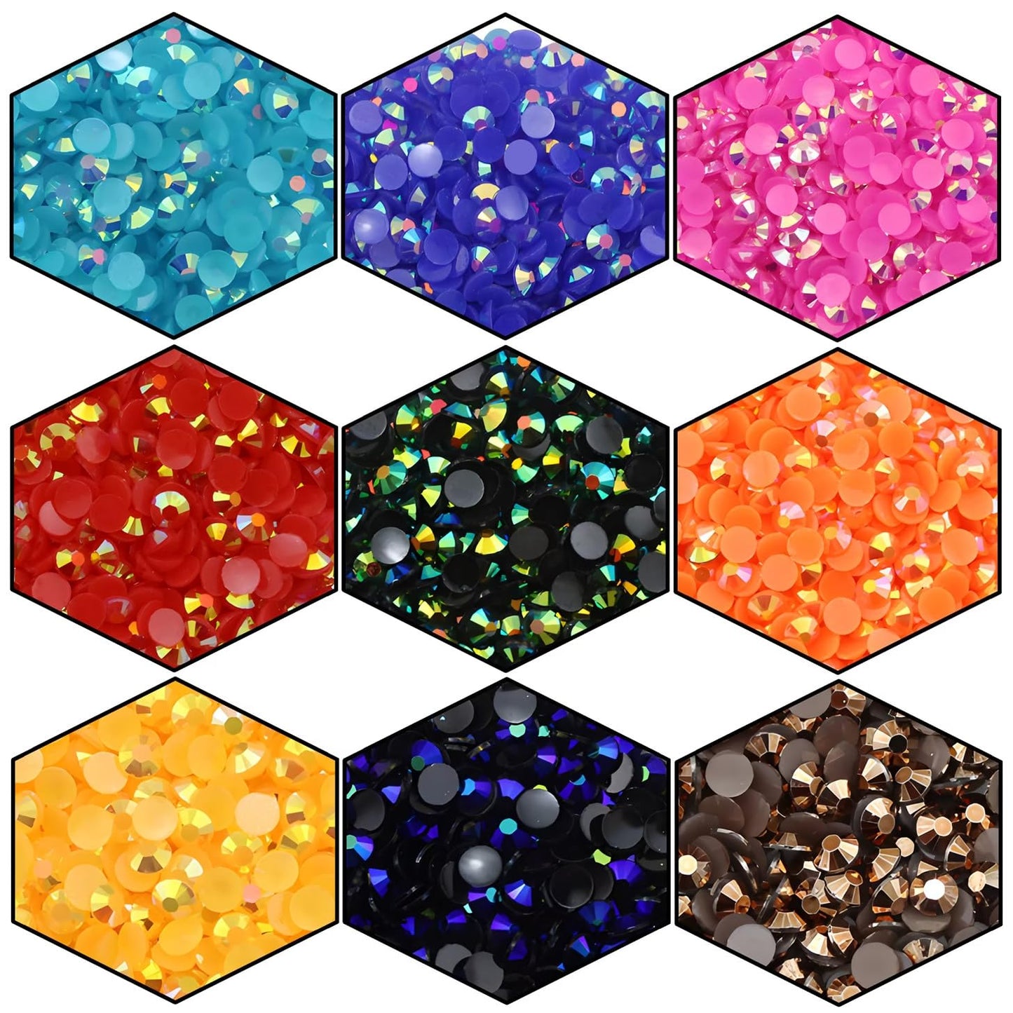 4500 Pcs SS12 3mm AB Flatback Rhinestones for Nails Art Crafts Glitter Round Shine Gems Crystals DIY Clothes Shoes （Dark Pink AB）