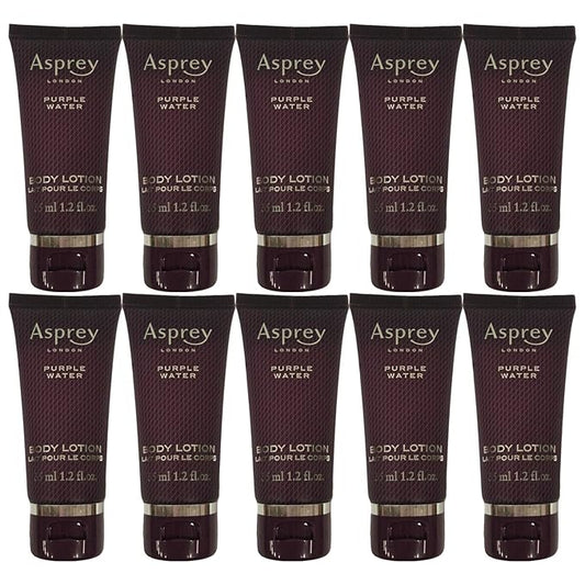 Asprey Purple Water Lotion lot of 10 each 1.2oz Bottles Total of 12oz