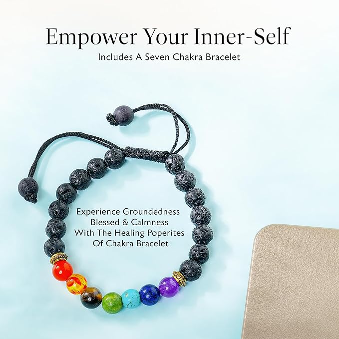 NARIBABU Leo Crystal Gift - Zodiac Crystals - Healing Crystal Pendant & Bracelet - Leo Horoscope Gifts - Zodiac Crystals for Beginners - Good Luck Birthstones Crystal Kit