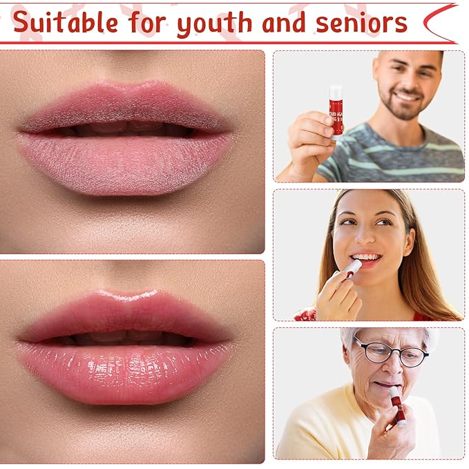 Fumete 50 Pcs Red Awareness Ribbon Lip Balm Bulks Red Ribbon Week Support Gift Red Ribbon Week Supplies Mental Health Awareness Items for Unisex Adults Volunteer Fundraising Charity Activity