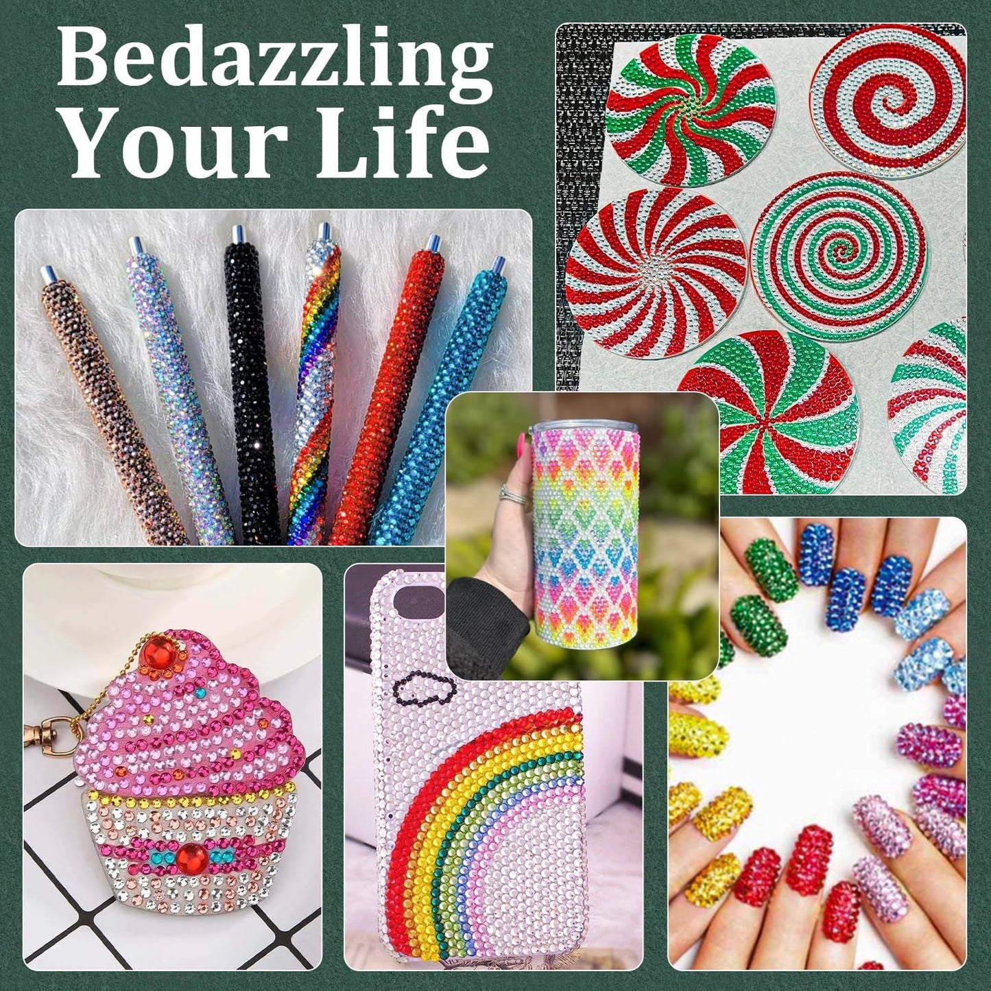 Resin Rhinestones for Crafting with B7000 Jewelry Glue, 1 Box Red Zircon Flatback Crystals with 3Pcs 10ml Glue for Bedazzling Crafts DIY Nail Art Makeup，Non Hotfix Gems for Clothing Shoes