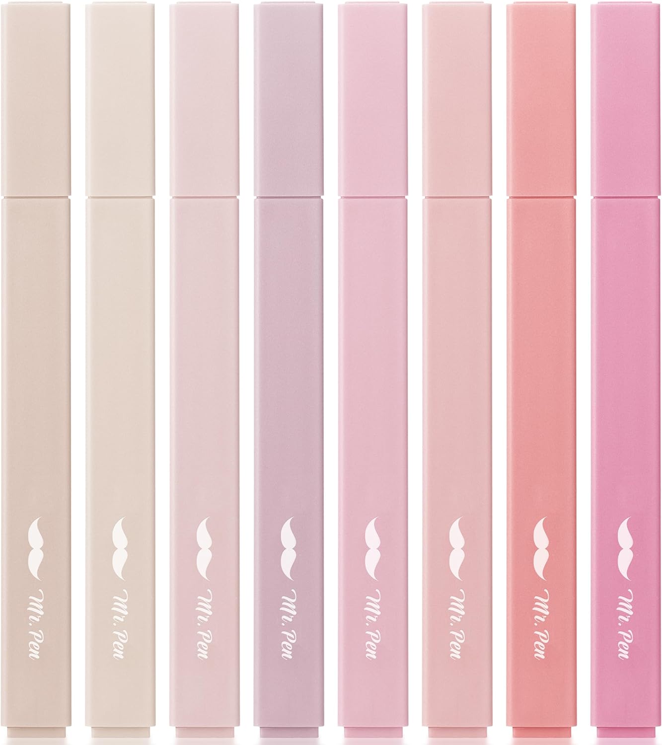 Mr. Pen- Aesthetic Highlighters, 8 pcs, Chisel Tip, Vintage Colors, No Bleed Bible Highlighter Pastel, Highlighters Assorted Colors