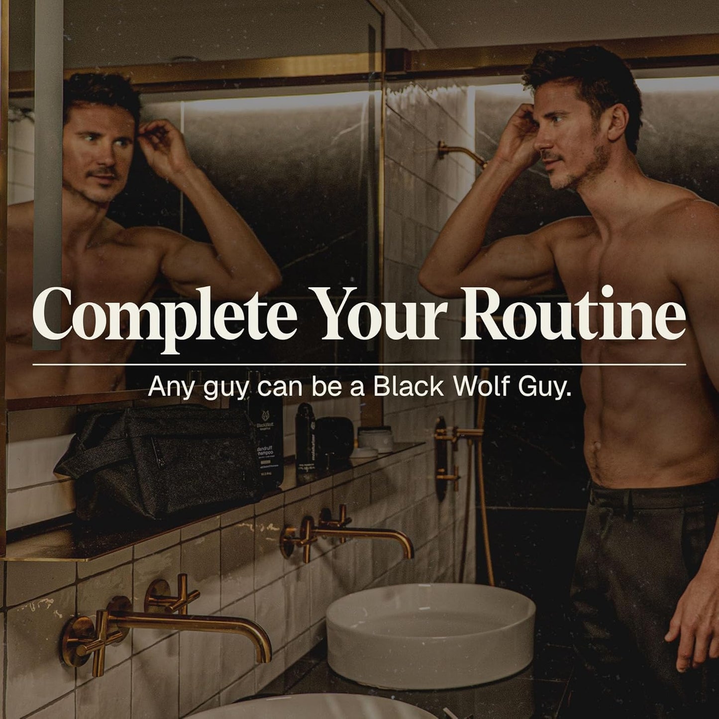 Black Wolf Men’s Charcoal Powder Face Wash - 5 Fl Oz, 2 Pack - Facial Cleanser Removes Unwanted Impurities from Your Skin & Soothes Irritation