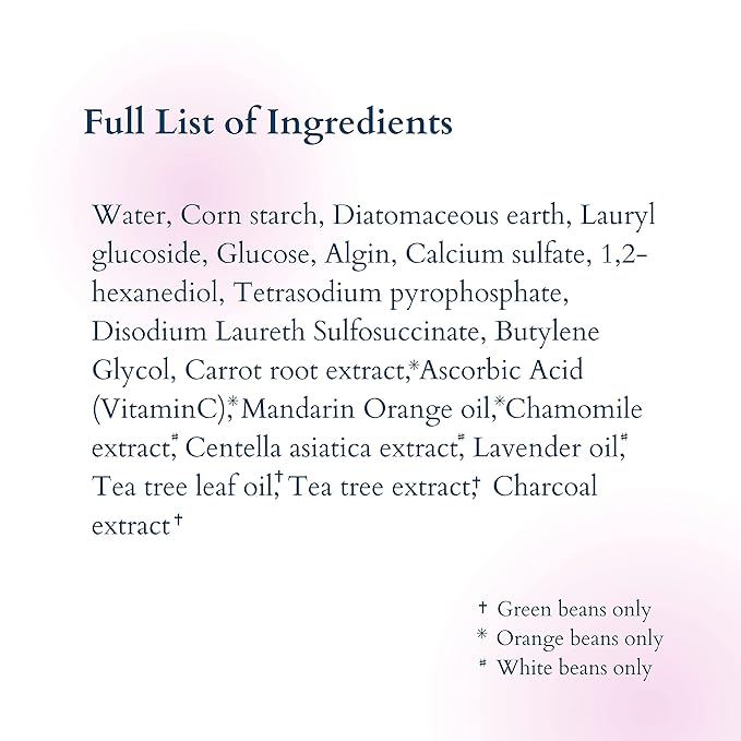 Daily 3 in 1 Facial Cleanser, Exfoliator and Wash-off Mask, Vegan, Cruelty Free, Plastic Free, Travel Friendly, 1 Month Supply Refill (60 Tablets) (Calming)