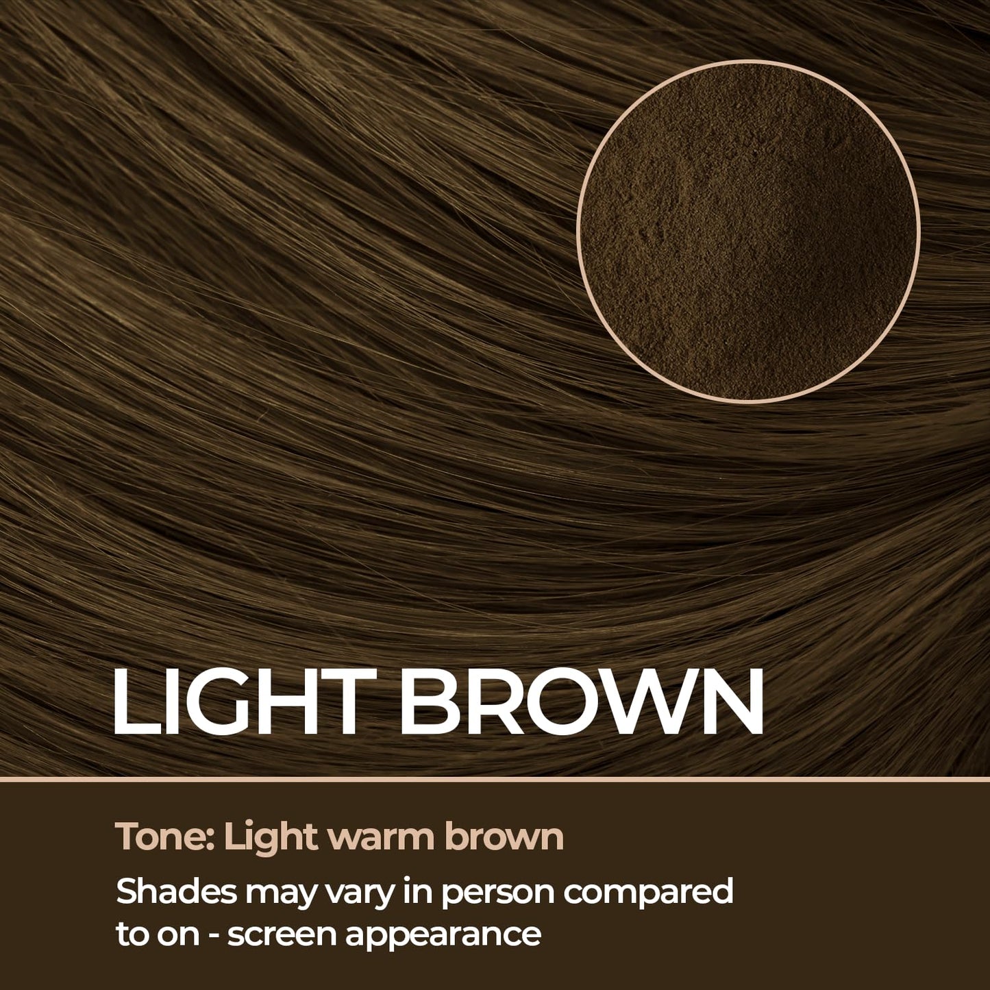 Keratin Hair Fibers for Men & Women - Fill In Fine or Thinning Hair, Instantly Thicker, Fuller Looking Hair (Light Brown 15g)