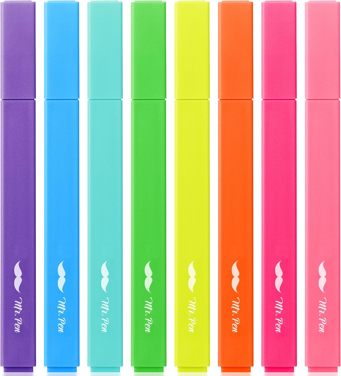 Mr. Pen- Aesthetic Highlighters, 8 pcs, Chisel Tip, Vibrant Colors, Cute Highlighters Assorted Colors, Back to School Supplies