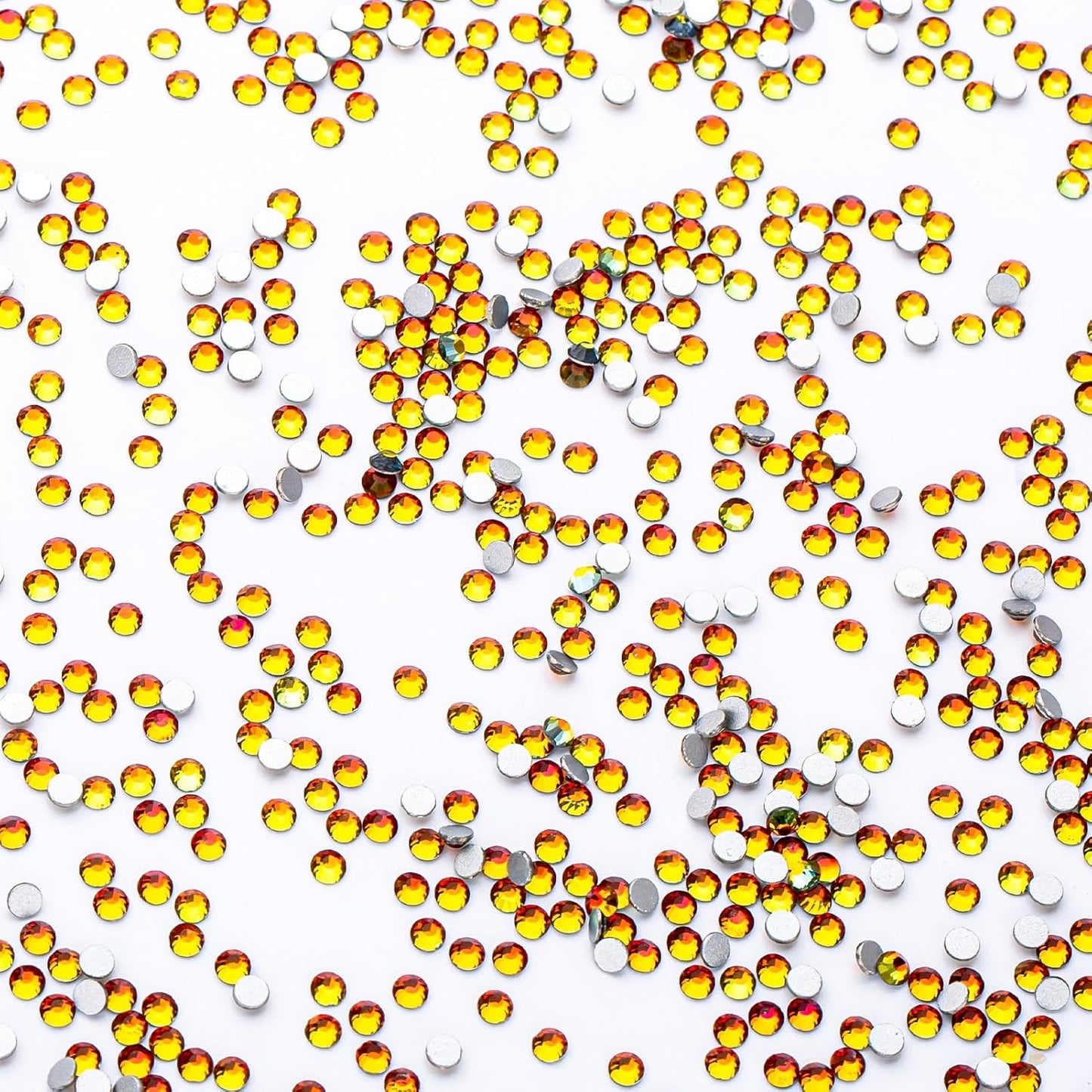 1440Pcs Blaze Crystal Rhinestones,Glass Flatback Rhinestones Small Gemstones for Nail Face Makeup Art Crafts Clothes Decoration-(SS8,2.4mm,Blaze)