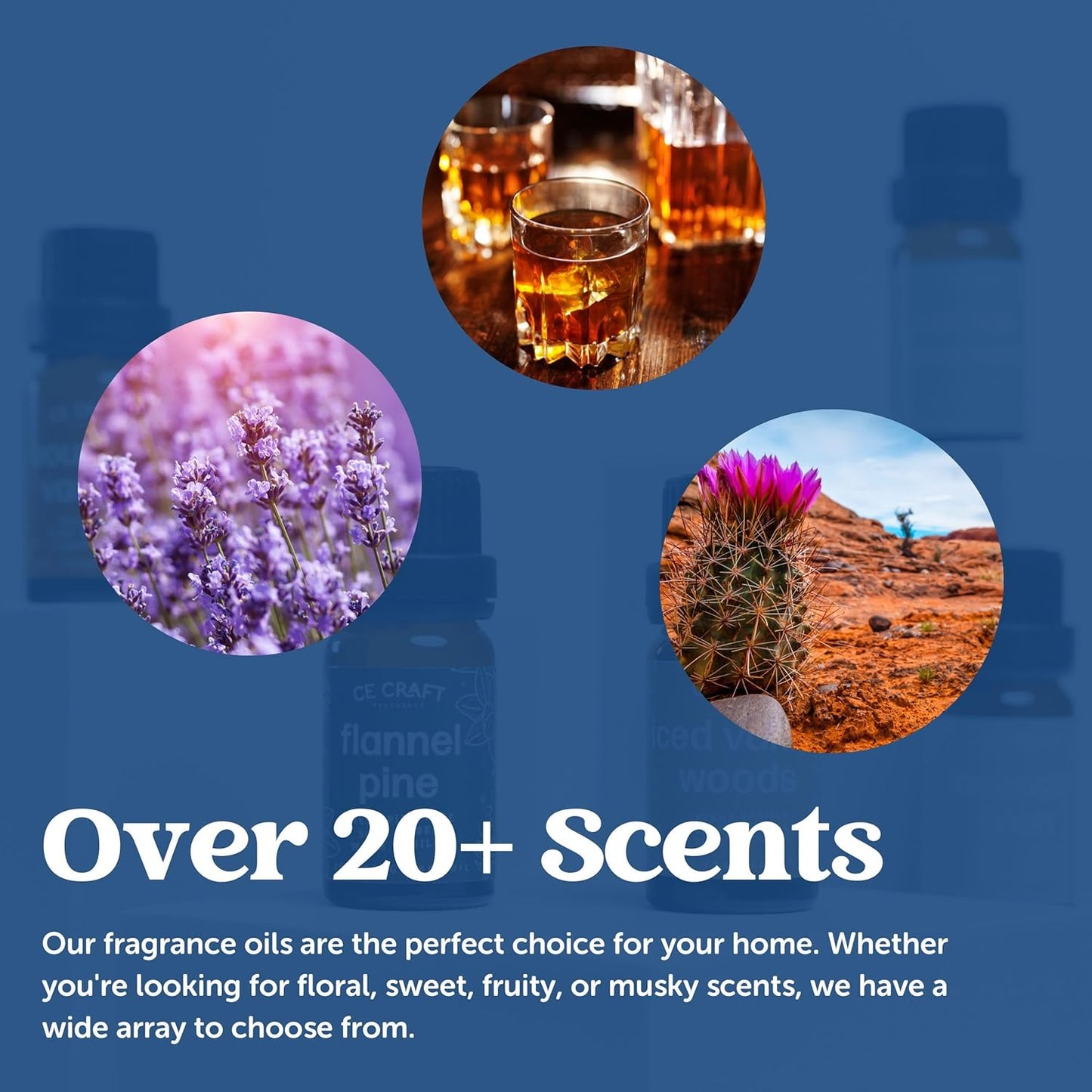 CANDECraftCo Premium Fragrance Oil – Diffuser Oils Fragrances Scented for Home, Candle Soap Making Supplies, Aromatherapy Blends for House (0.34 Fl Oz) (2-Pack, Sage Citrus)