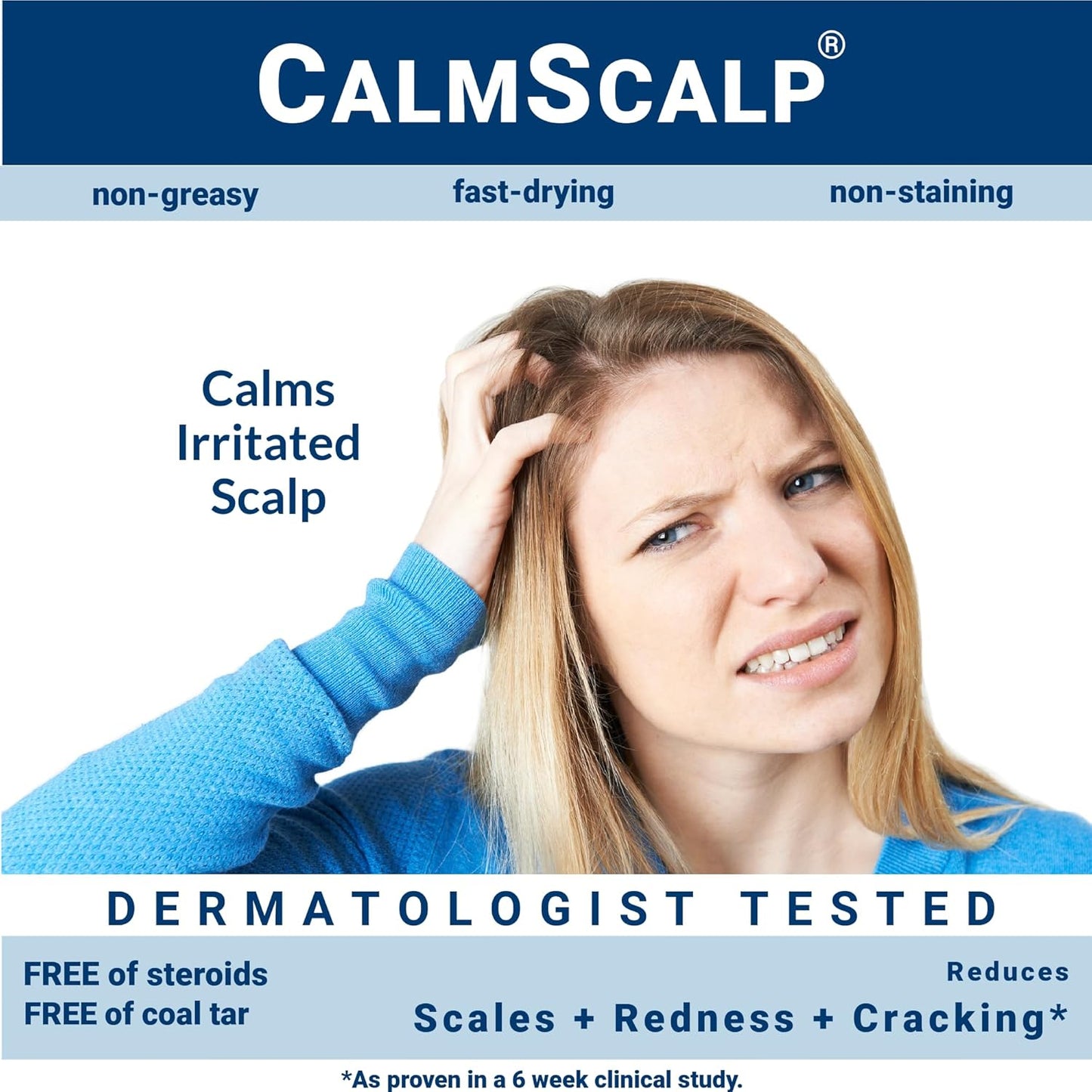 Scalp Serum | Scalp Itch Relief | Scalp Treatment | Exfoliates Scales and Flakes | Clinically Proven | Made in USA | 4 oz