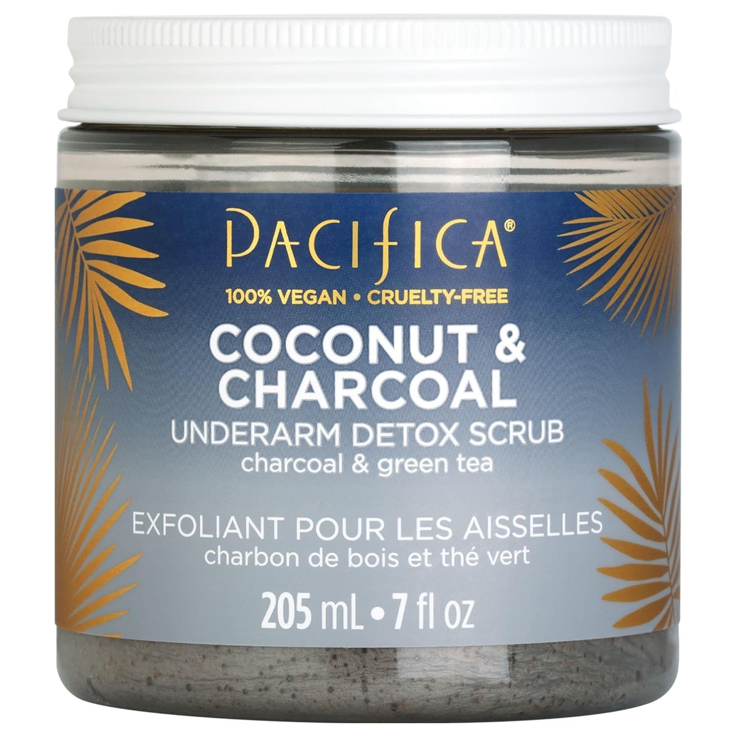 Pacifica Underarm Body Scrub - Armpit Detox Coconut & Charcoal Deodorant– Exfoliating & Nourishing for Natural Deodorant Users – Aluminum-Free & Safe for Sensitive Skin, Vegan & Cruelty-Free, 7 fl oz