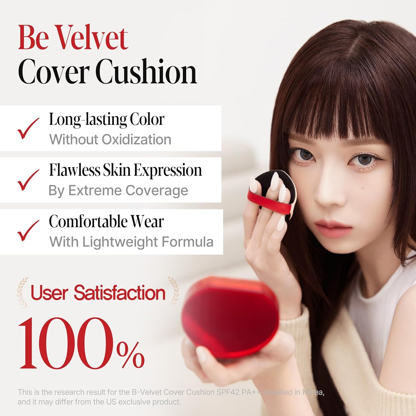 espoir [NEW] Be Velvet Cushion Foundation | Quick and Easy Coverage with Long-lasting Color by Zero Oxidation (#25 Tan, 0.46 Ounce (Pack of 1))