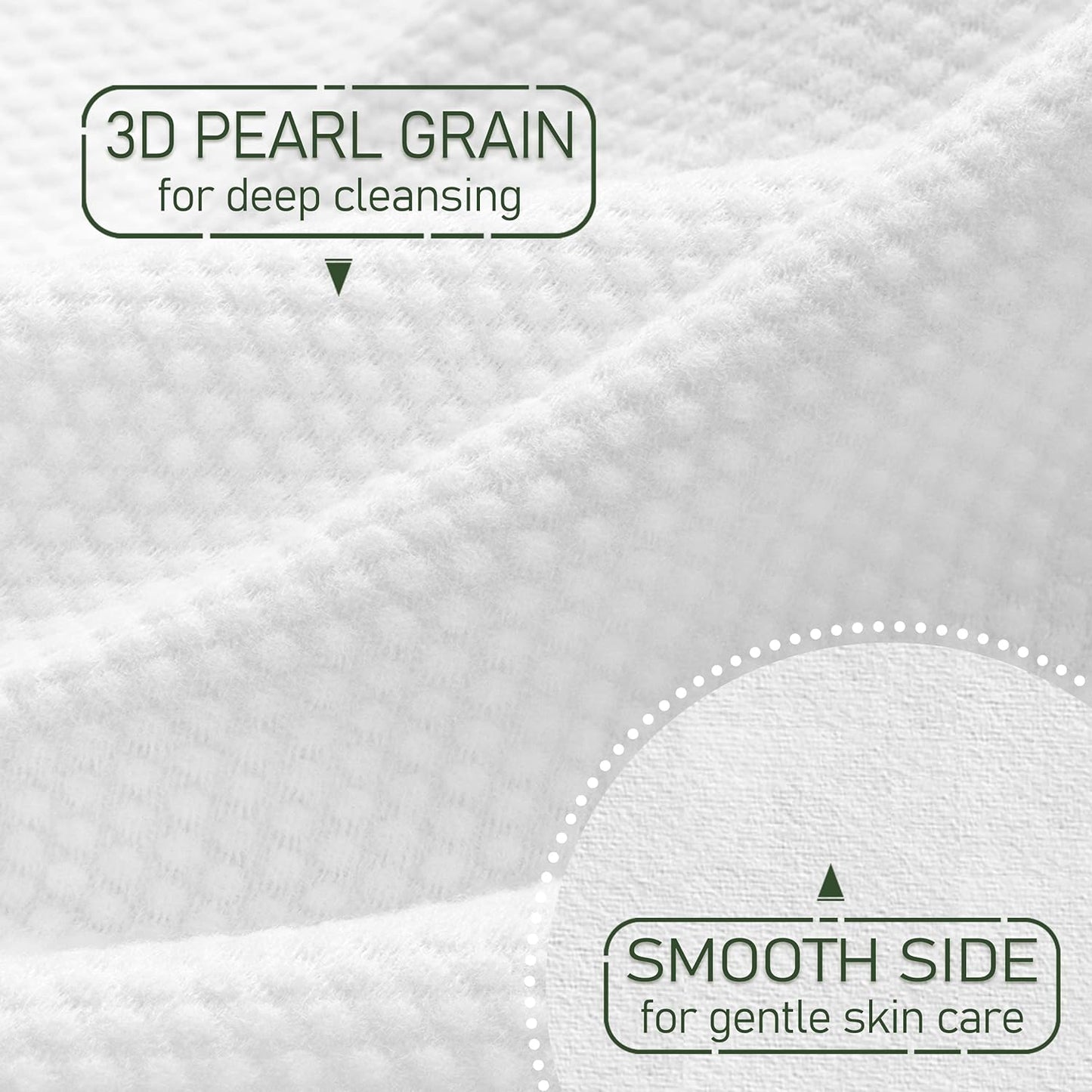 Bamboo Viscose Disposable Face Towel Biodegradable Large Dry Face Wipes 60 Count Extra Thick Soft Clean Facial Towels for Sensitive Skin, Makeup Removing, Facial Cleansing, Nursing, Travel