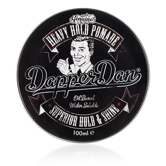 Heavy Hold Pomade By Dapper Dan, Superior Hold, Petrolatum Free, No Build Up, Liquorice & Vanilla Fragrance 100ml
