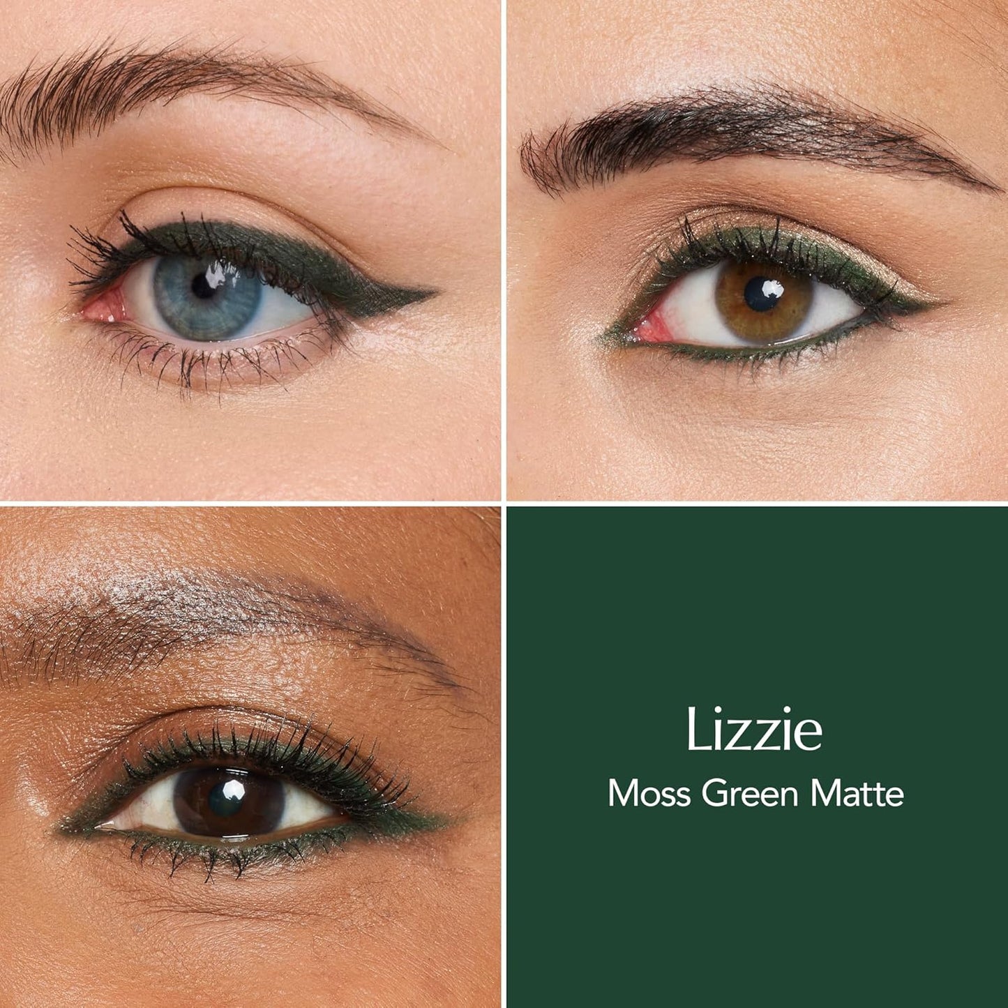 Thrive Causemetics Infinity Waterproof Eyeliner Pencil, Built In Sharpener & Smudge Tip, Long Lasting, Smudge Proof, Hyaluronic Acid & Shea Butter, Vegan & Cruelty Free, Lizzie (Moss Green Matte)