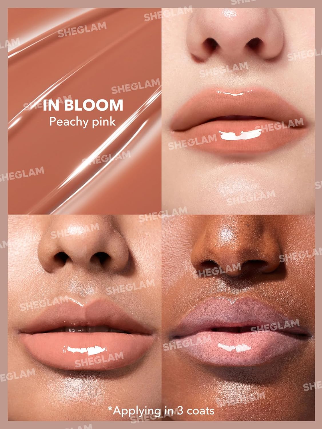 SHEGLAM PoutPerfect Moisturizing Solid Lip Gloss Non Sticky Lipstick with Coconut Oil - In Bloom