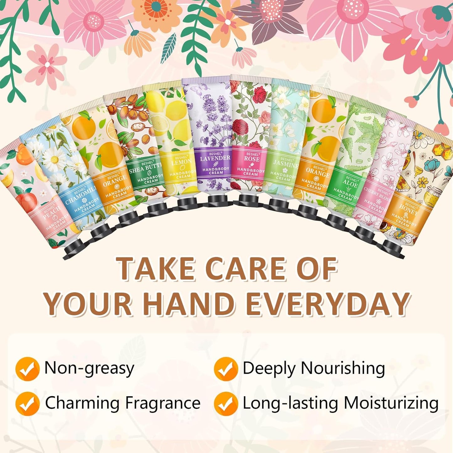 120 Pack Hand Cream Gifts Set For Women, Mini Hand Lotion Travel Size in Bulk for Dry Cracked Hands, Graduation Gifts, End of Year Teacher Appreciation Gifts, Thanksgiving Gifts, Party Favors